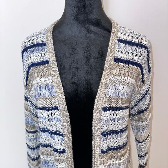 Chico’s Boho Chic Blue Cardigan – Size Small | Bohemian - Picture 7 of 14